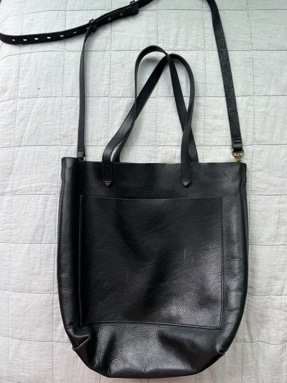 Madewell crossbody black leather purse